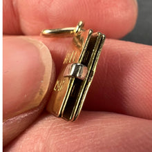 Load image into Gallery viewer, French Christmas Book 18K Yellow White Gold Charm Pendant