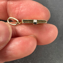 Load image into Gallery viewer, French Christmas Book 18K Yellow White Gold Charm Pendant