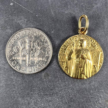 Load image into Gallery viewer, French Saint Oda 18K Yellow Gold Charm Pendant