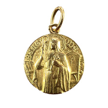 Load image into Gallery viewer, French Saint Oda 18K Yellow Gold Charm Pendant