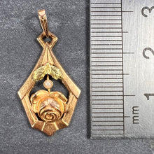 Load image into Gallery viewer, French Rose 18K Yellow Gold Pearl Charm Pendant