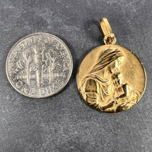 Load image into Gallery viewer, French Sellier Madonna and Child 18K Yellow Gold Charm Pendant