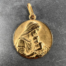 Load image into Gallery viewer, French Sellier Madonna and Child 18K Yellow Gold Charm Pendant