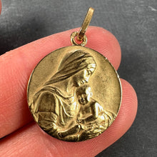 Load image into Gallery viewer, French Sellier Madonna and Child 18K Yellow Gold Charm Pendant