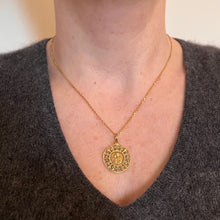Load image into Gallery viewer, French Dropsy Madonna and Child 18K Yellow Rose Gold Charm Pendant