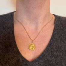Load image into Gallery viewer, French Sellier Madonna and Child 18K Yellow Gold Charm Pendant