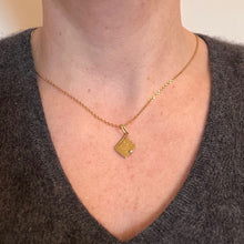 Load image into Gallery viewer, French Christmas Book 18K Yellow White Gold Charm Pendant