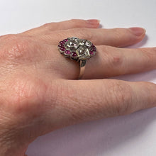 Load image into Gallery viewer, Art Deco Platinum Ruby Diamond Ring
