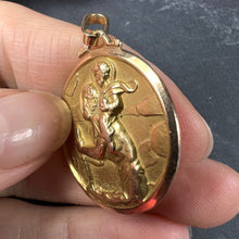 Load image into Gallery viewer, French Saint Christopher 18K Yellow Gold Charm Pendant