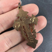 Load image into Gallery viewer, Antique French 18K Rose Gold Harvest Cross Pendant