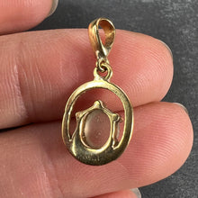 Load image into Gallery viewer, 18K Yellow Gold Rainbow Moonstone Labradorite Charm Pendant