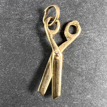 Load image into Gallery viewer, 18K Yellow Gold Scissors Charm Pendant
