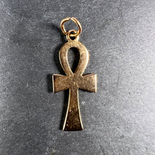 Load image into Gallery viewer, 18K Yellow Gold Ankh Charm Pendant