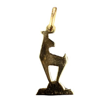 Load image into Gallery viewer, Deer 14K Yellow Gold Charm Pendant