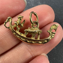 Load image into Gallery viewer, Italian Gondola Boat 18K Yellow Gold Charm Pendant