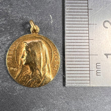 Load image into Gallery viewer, French Dropsy 18K Yellow Gold Virgin Mary Charm Pendant