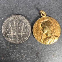 Load image into Gallery viewer, French Dropsy 18K Yellow Gold Virgin Mary Charm Pendant