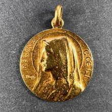 Load image into Gallery viewer, French Dropsy 18K Yellow Gold Virgin Mary Charm Pendant