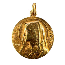 Load image into Gallery viewer, French Dropsy 18K Yellow Gold Virgin Mary Charm Pendant