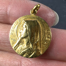 Load image into Gallery viewer, French Dropsy 18K Yellow Gold Virgin Mary Charm Pendant