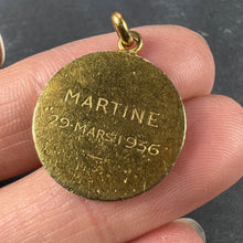 Load image into Gallery viewer, French Dropsy 18K Yellow Gold Virgin Mary Charm Pendant