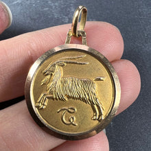 Load image into Gallery viewer, French 18K Yellow Gold Zodiac Capricorn Charm Pendant