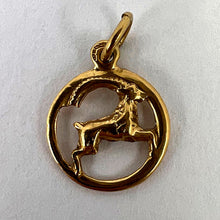 Load image into Gallery viewer, Capricorn Zodiac Goat 14K Gold Charm Pendant