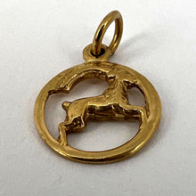 Load image into Gallery viewer, Capricorn Zodiac Goat 14K Gold Charm Pendant