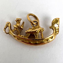 Load image into Gallery viewer, Italian Gondola Boat 18K Yellow Gold Charm Pendant