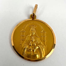 Load image into Gallery viewer, Madonna and Child of Coromoto Venezuela 18K Yellow Gold Pendant Medal
