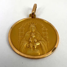 Load image into Gallery viewer, Madonna and Child of Coromoto Venezuela 18K Yellow Gold Pendant Medal