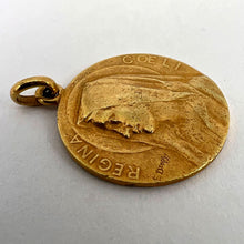 Load image into Gallery viewer, French Dropsy 18K Yellow Gold Virgin Mary Charm Pendant