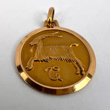 Load image into Gallery viewer, French 18K Yellow Gold Zodiac Capricorn Charm Pendant