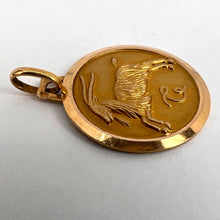 Load image into Gallery viewer, French 18K Yellow Gold Zodiac Capricorn Charm Pendant
