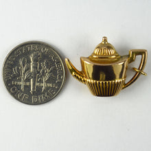 Load image into Gallery viewer, 9K Yellow Gold Coffee Pot Charm Pendant
