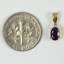 Load image into Gallery viewer, Sapphire Diamond 18K Yellow White Gold Charm Pendant