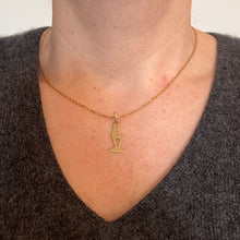 Load image into Gallery viewer, Deer 14K Yellow Gold Charm Pendant