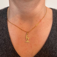 Load image into Gallery viewer, Deer 14K Yellow Gold Charm Pendant