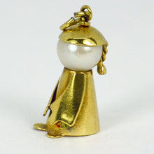 Load image into Gallery viewer, Graduate 14K Yellow Gold Cultured Pearl Charm Pendant
