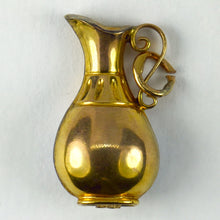 Load image into Gallery viewer, 9K Yellow Gold Enamel Jug Charm Pendant
