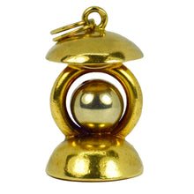 Load image into Gallery viewer, 18 Karat Yellow White Gold Lantern Charm Pendant
