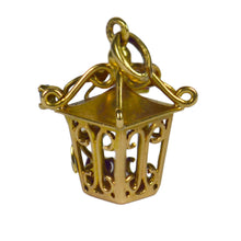 Load image into Gallery viewer, French Yellow Gold Gem Set Lantern Charm Pendant