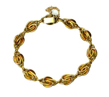 Load image into Gallery viewer, Pearl Ruby 18K Yellow Gold Link Bracelet, circa 1900