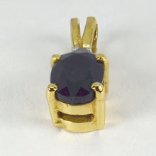 Load image into Gallery viewer, Sapphire Diamond 18K Yellow White Gold Charm Pendant