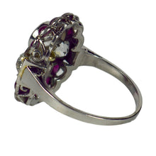 Load image into Gallery viewer, Art Deco Platinum Ruby Diamond Ring
