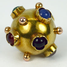 Load image into Gallery viewer, 14 Karat Yellow Gold Quartz Sputnik Charm Pendant