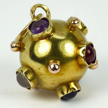 Load image into Gallery viewer, 14 Karat Yellow Gold Quartz Sputnik Charm Pendant