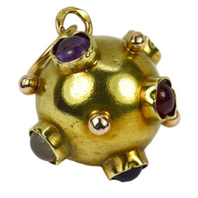 Load image into Gallery viewer, 14 Karat Yellow Gold Quartz Sputnik Charm Pendant