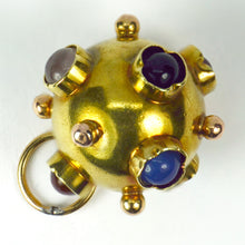 Load image into Gallery viewer, 14 Karat Yellow Gold Quartz Sputnik Charm Pendant
