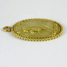 Load image into Gallery viewer, French Virgin Mary 18K Yellow Gold Medal Pendant